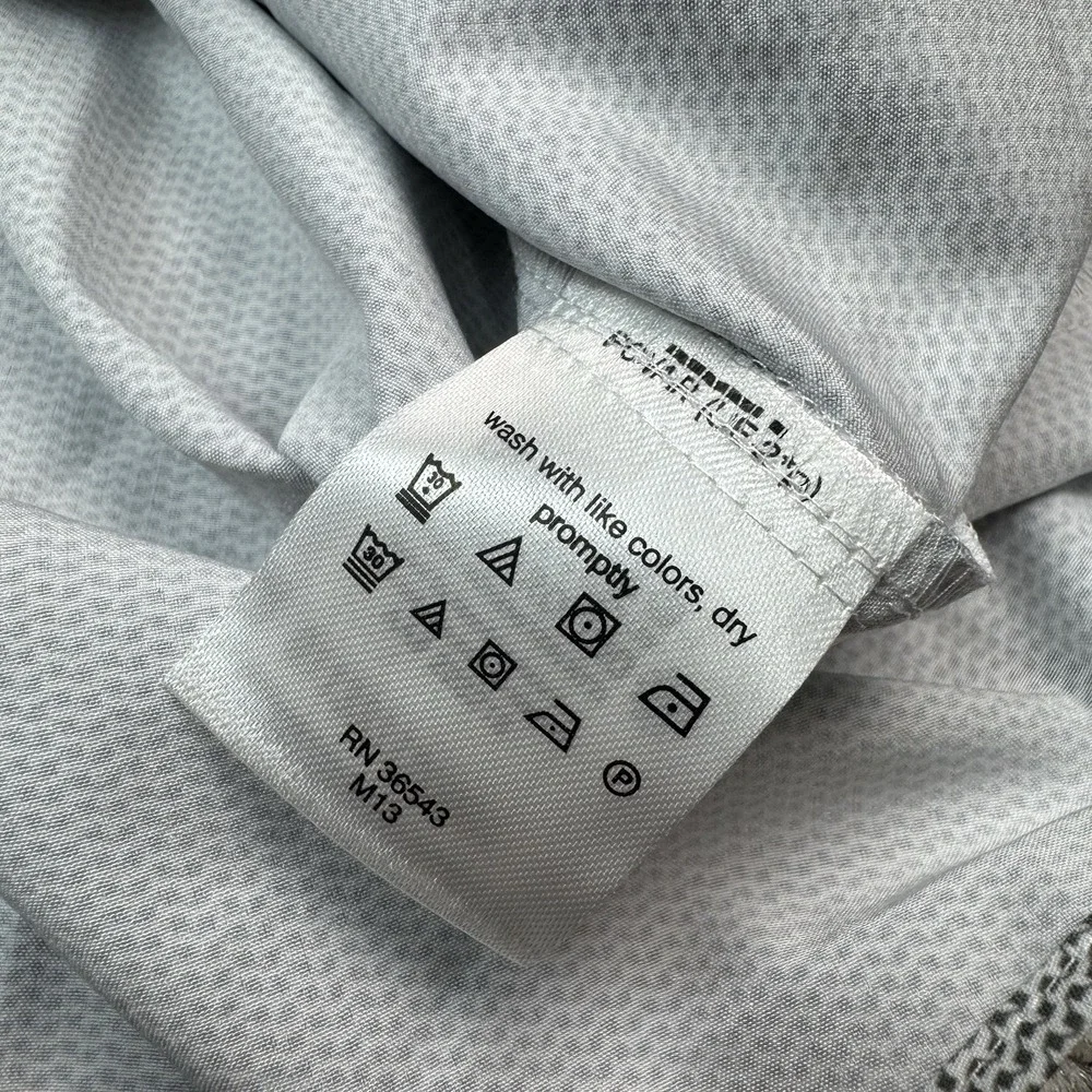 Van Heusen Traveler Dress Shirt Mens 2XL Slim Fit Performance Stretch Gray NWT